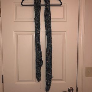 Blue/green Frenchi scarf with minimal wear